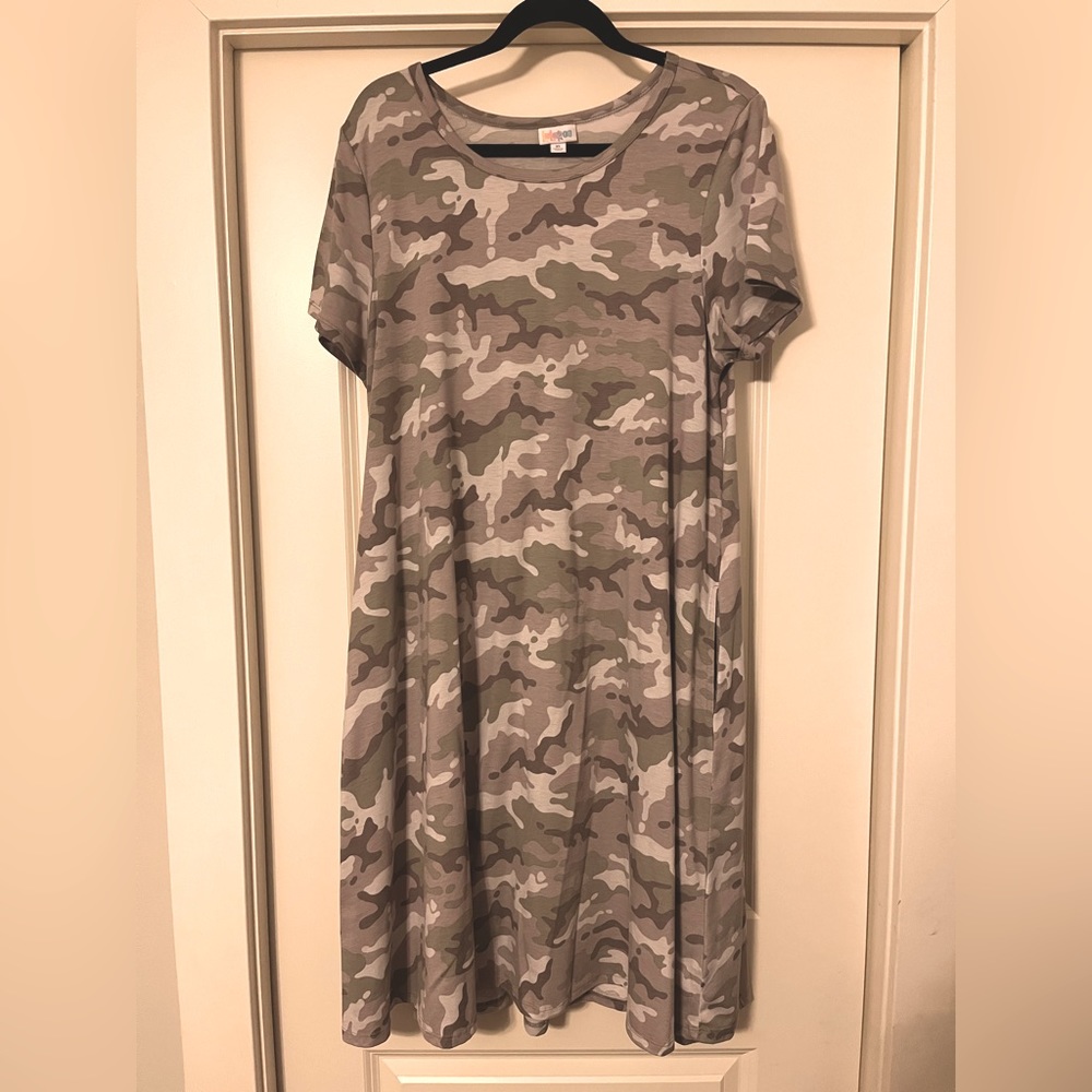 LulaRoe Camo Jessie Dress